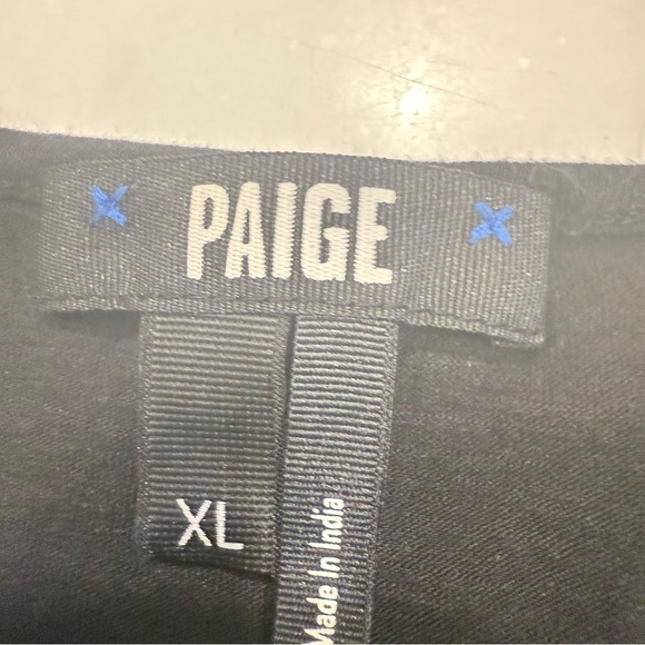 PAIGE Women's Black Gala Tank,  Bow Tie Straps Size XL - Picture 6 of 9